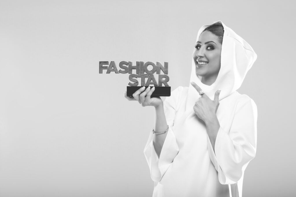 arwa fashion star b and w